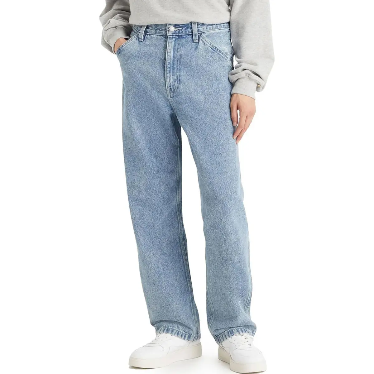 Levis Logo Patch Straight-Leg Jeans