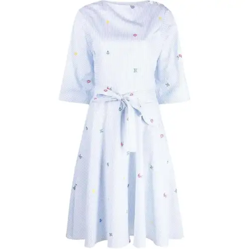 KENZO SS23 Long Sleeved Dress Women's Blue