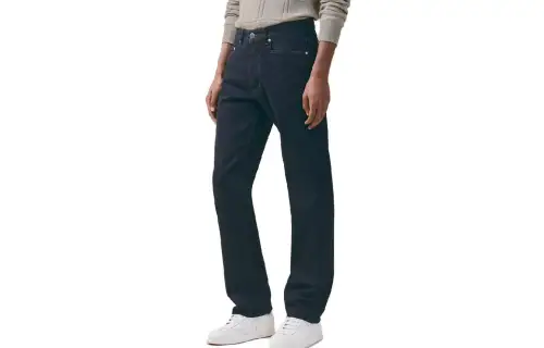 HERMES Jeans Men's Indigo Blue Moderate Straight Fit Pants