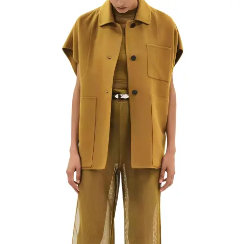 HERMES Jackets & Coats Women's Light Brown