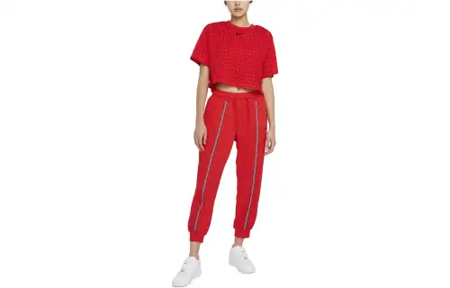 Nike Casual Pants Women's Red Moderate Cuffed Pants