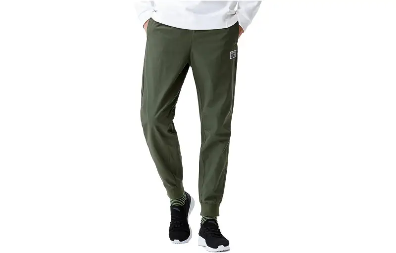 ANTA Life Collection Casual Pants Men's Green Moderate Cuffed Pants