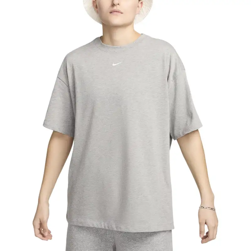 Nike Sportswear Essentials Drop Shoulder Sleeve T Shirt Women's Dark Gray
