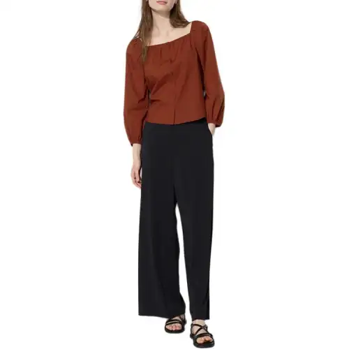 UNIQLO Shirts Women's 36 Umber Square Collar Moderate Other