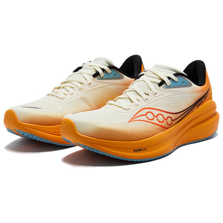 Saucony VESSEL Vite 2 Cushioning Low top Running Shoes Unisex Beige Orange