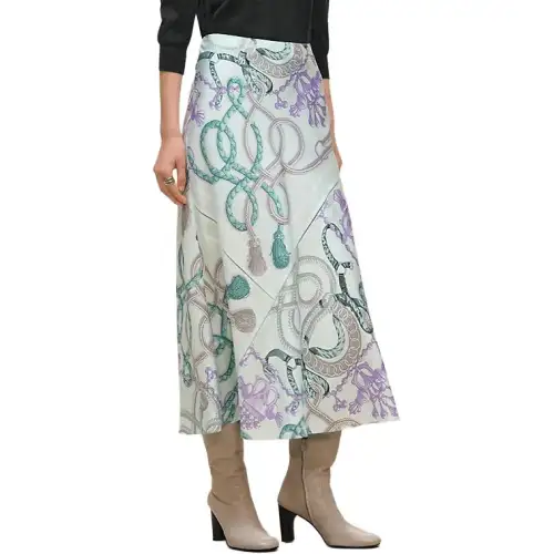 HERMES FW25 Casual Long Skirt Women's