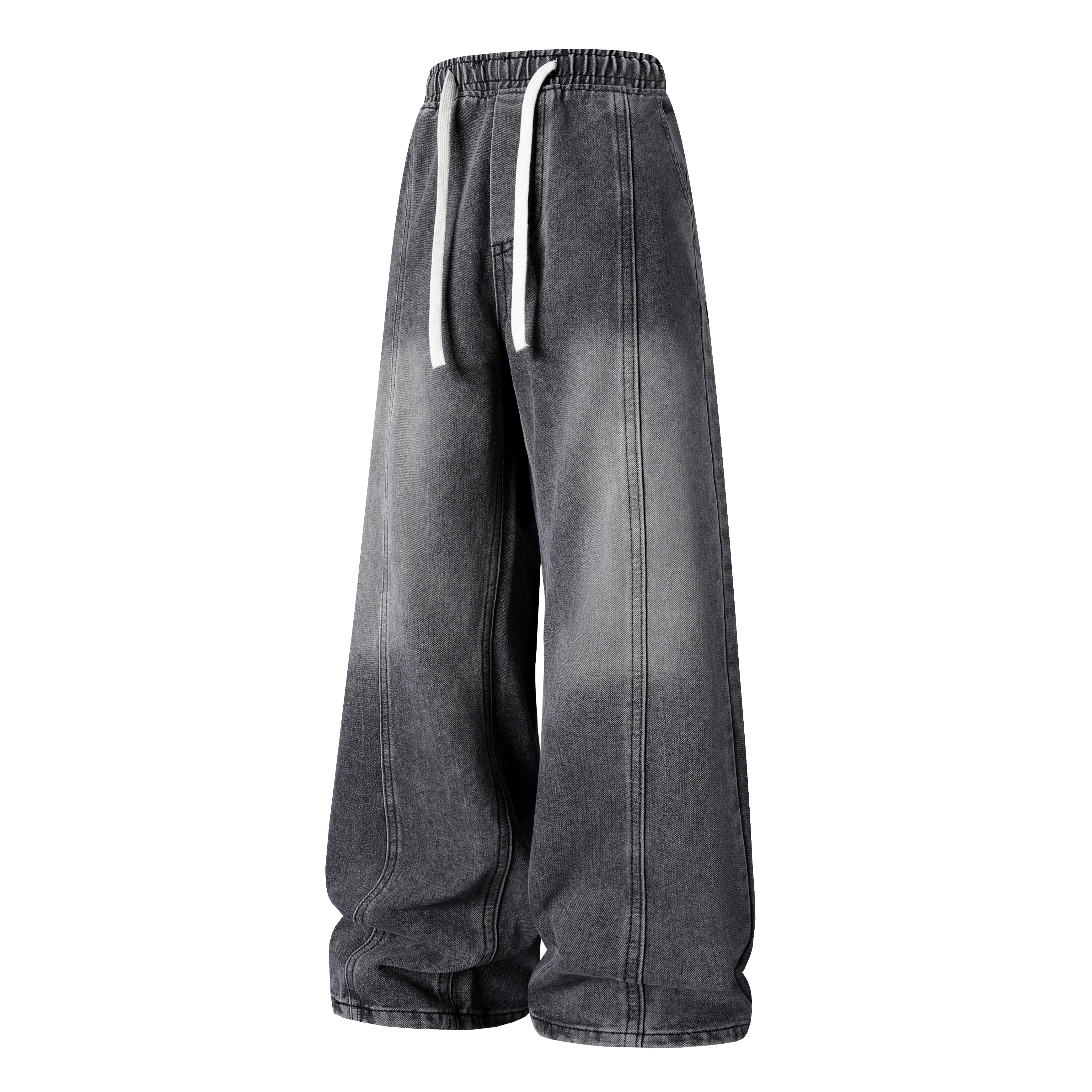 TALKING TOM Говорящий кот Том винтаж Мыть и делать старение простым логотипом стандартный Разделительная линия полосатый Свободный и универсальный для отдыха прямые джинсы мужские и женские фасон унисекс