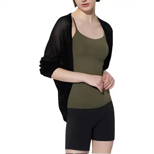 UNIQLO Knitwear Women's Black V Neck Moderate Cardigan