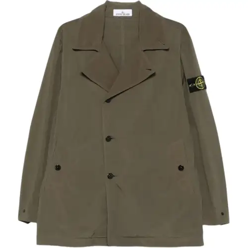 Stone Island double-breasted coat