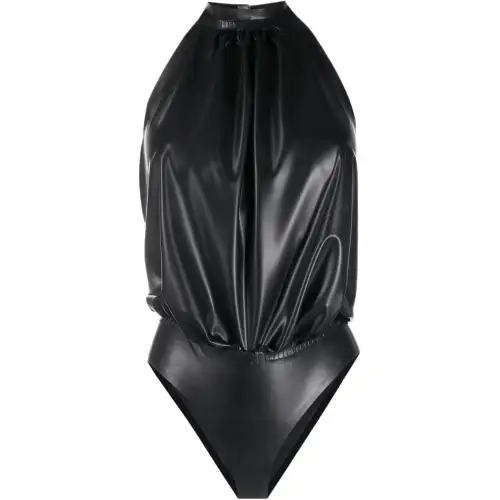 SAINT LAURENT Bodysuits Women's Black Straight Fit