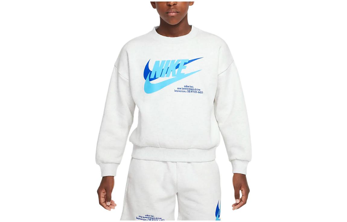 Детское худи Nike Sportswear Icon Fleece (серое)