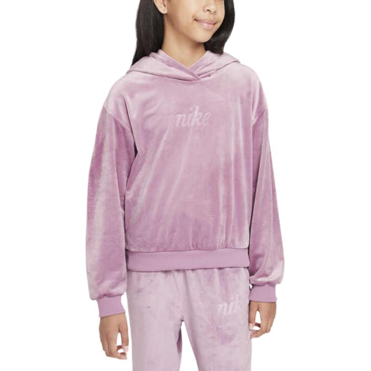 Женское худи Nike Sportswear (серо-бордовое)