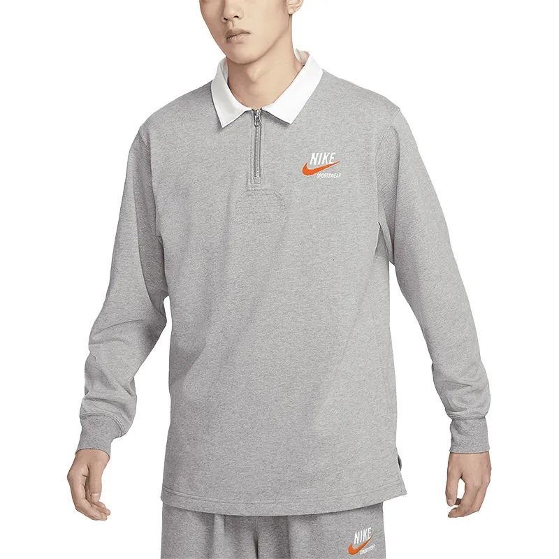 Nike T-Shirts Men's Carbon Gray Moderate Straight Fit