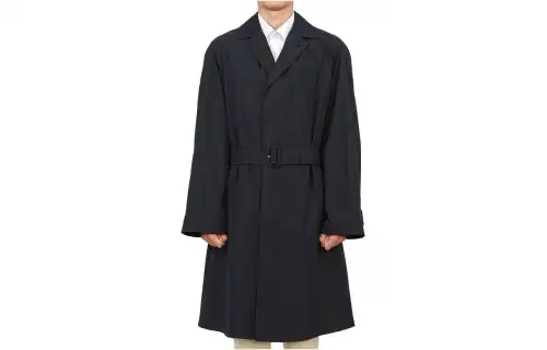 Prada lapel-collar coat