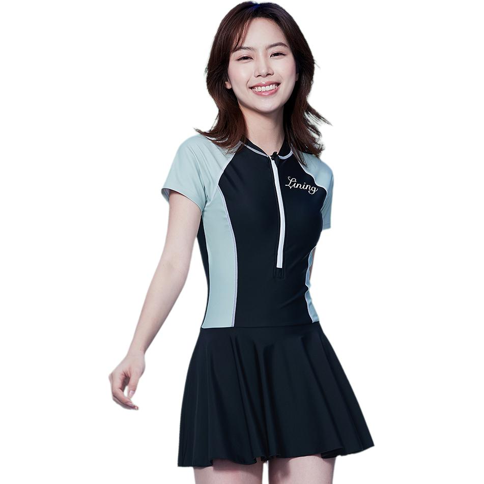 Li Ning One piece Swimsuit Women’s Black Green