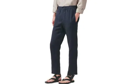 HERMES Casual Pants Men's Dark Blue Moderate Other