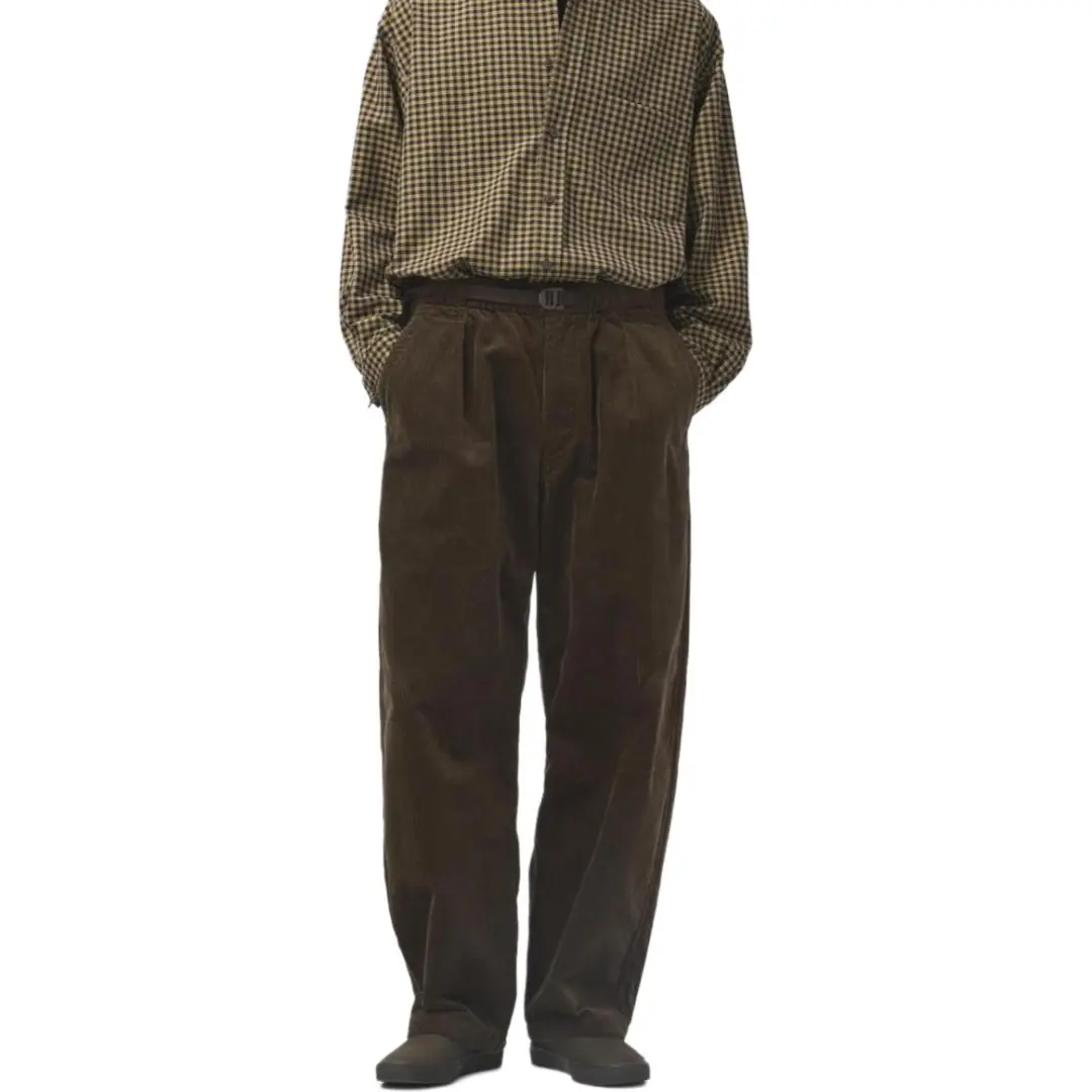 UNIQLO U Collection Casual Pants Men's Umber Moderate Straight Fit Pants