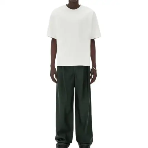 Bottega Veneta T Shirts Men's White Crew Neck Moderate Straight Fit