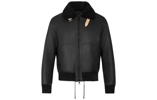 LOUIS VUITTON Leather Aviator Jacket