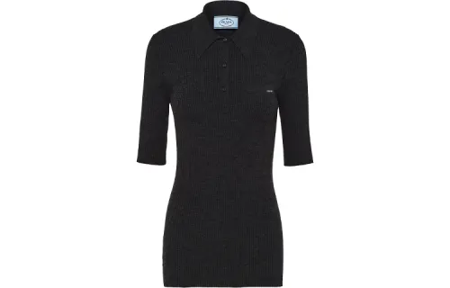 PRADA FW21 Polo Shirt Women's Black