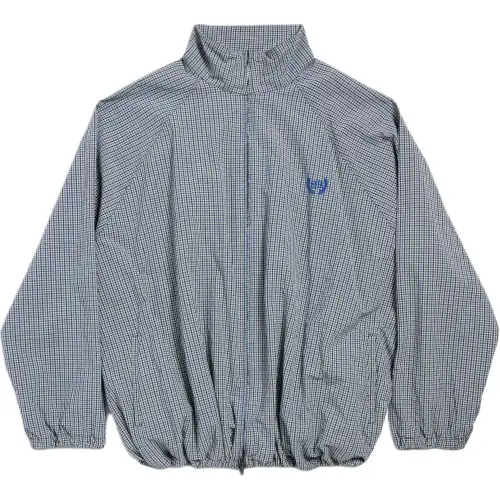 Balenciaga Checked Zip Up Jacket