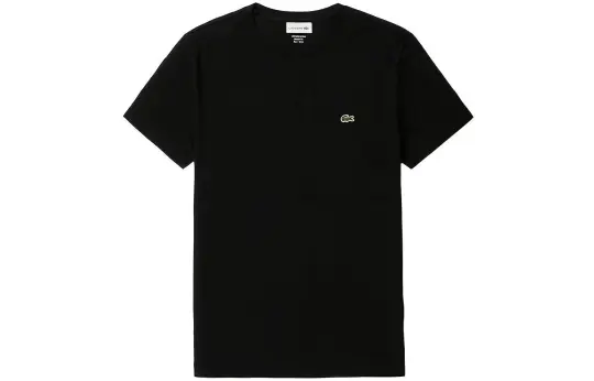 LACOSTE Logo Patch Crewneck T Shirt