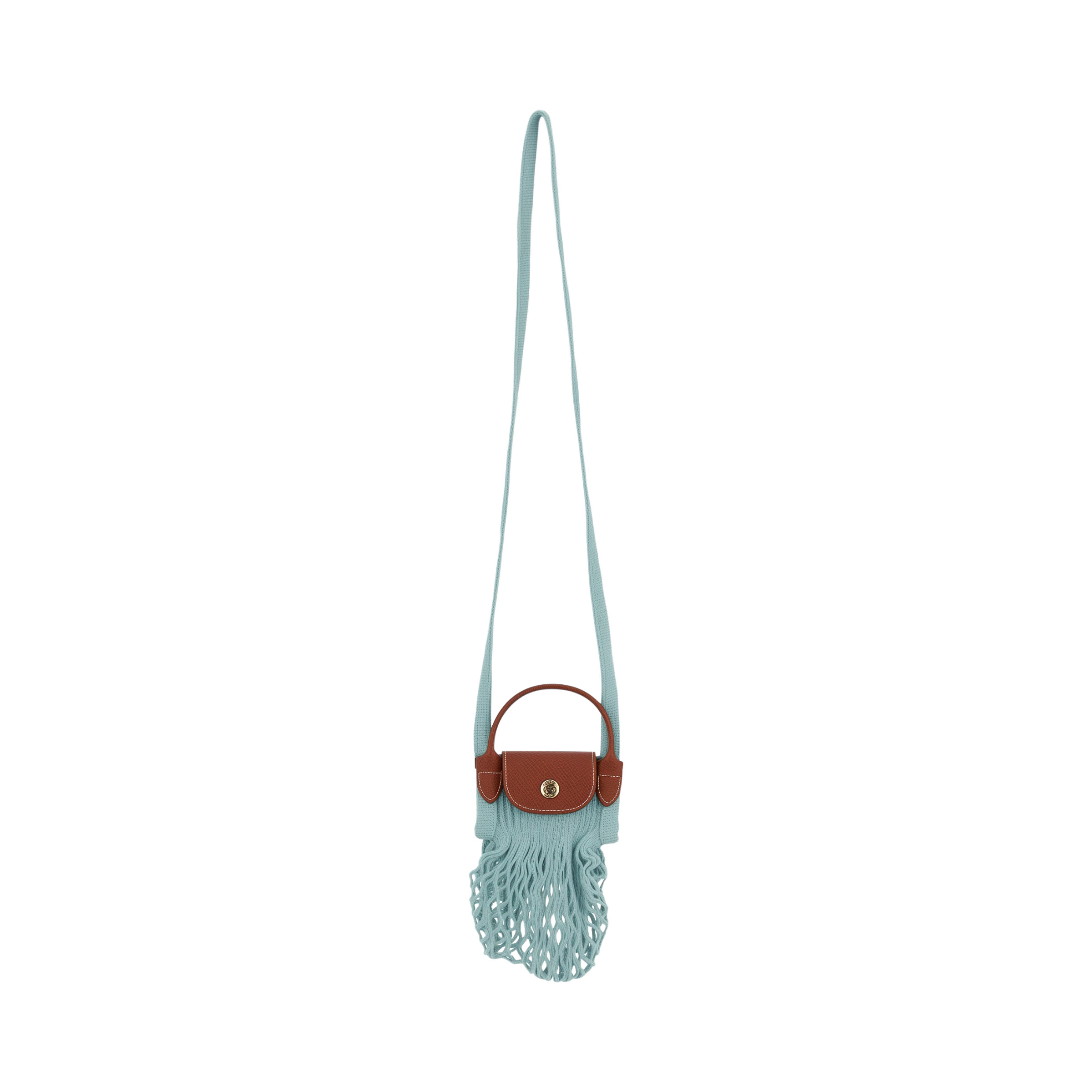 Женская сумка LONGCHAMP Le Pliage Filet 17 (голубая)