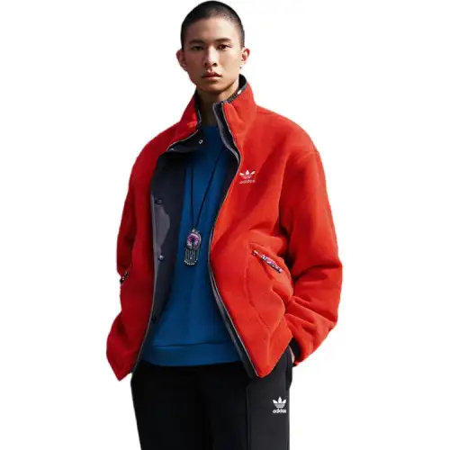 Adidas Originals Puffer Jacket Men's Black/Light Scarlet
