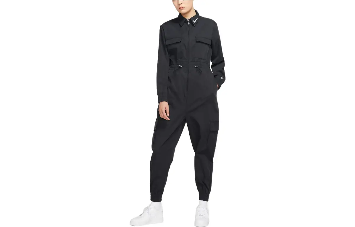 Nike Bodysuits Women's Black Lapel