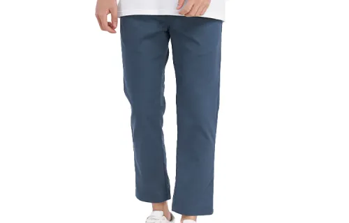 Vans Casual Pants Men's Gray Blue Moderate Straight Fit Pants