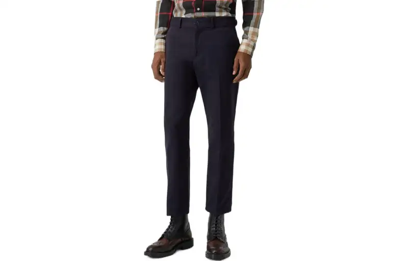 Burberry Casual Pants Men's Dark Marine Blue