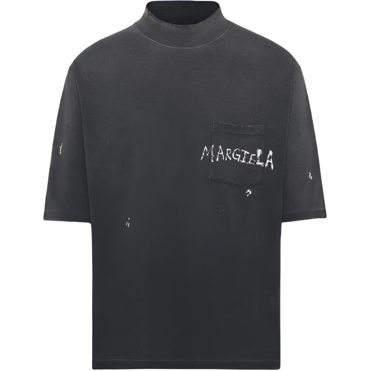 Мужская футболка Maison Margiela Робо (черная)