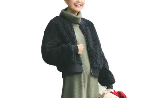 UNIQLO Jackets Women's Black Baseball Collar Moderate Other