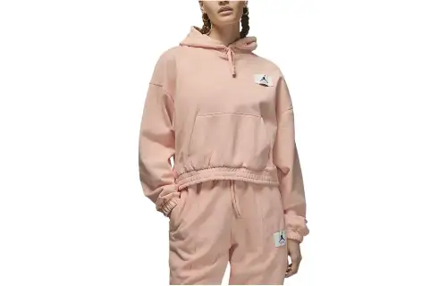 Jordan Sweatshirts Women's Light Pink Hooded Moderate Other