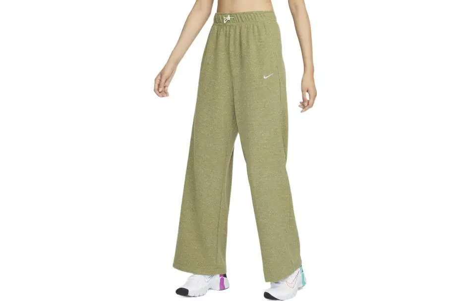 Nike Knitted Sweatpants Women's Matcha Green Moderate Straight Fit Pants
