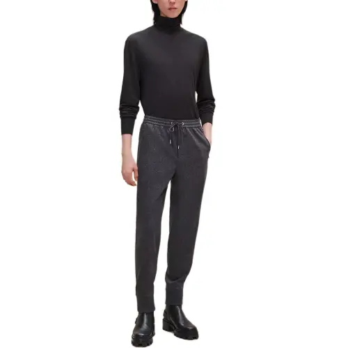 HERMES Knitted Sweatpants Men's Charcoal Gray