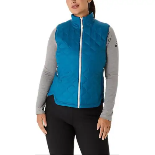 Asics PERFORMANCE INSULATED VEST 2.0 Vest Women's Rich Navy Blue/Oatmeal