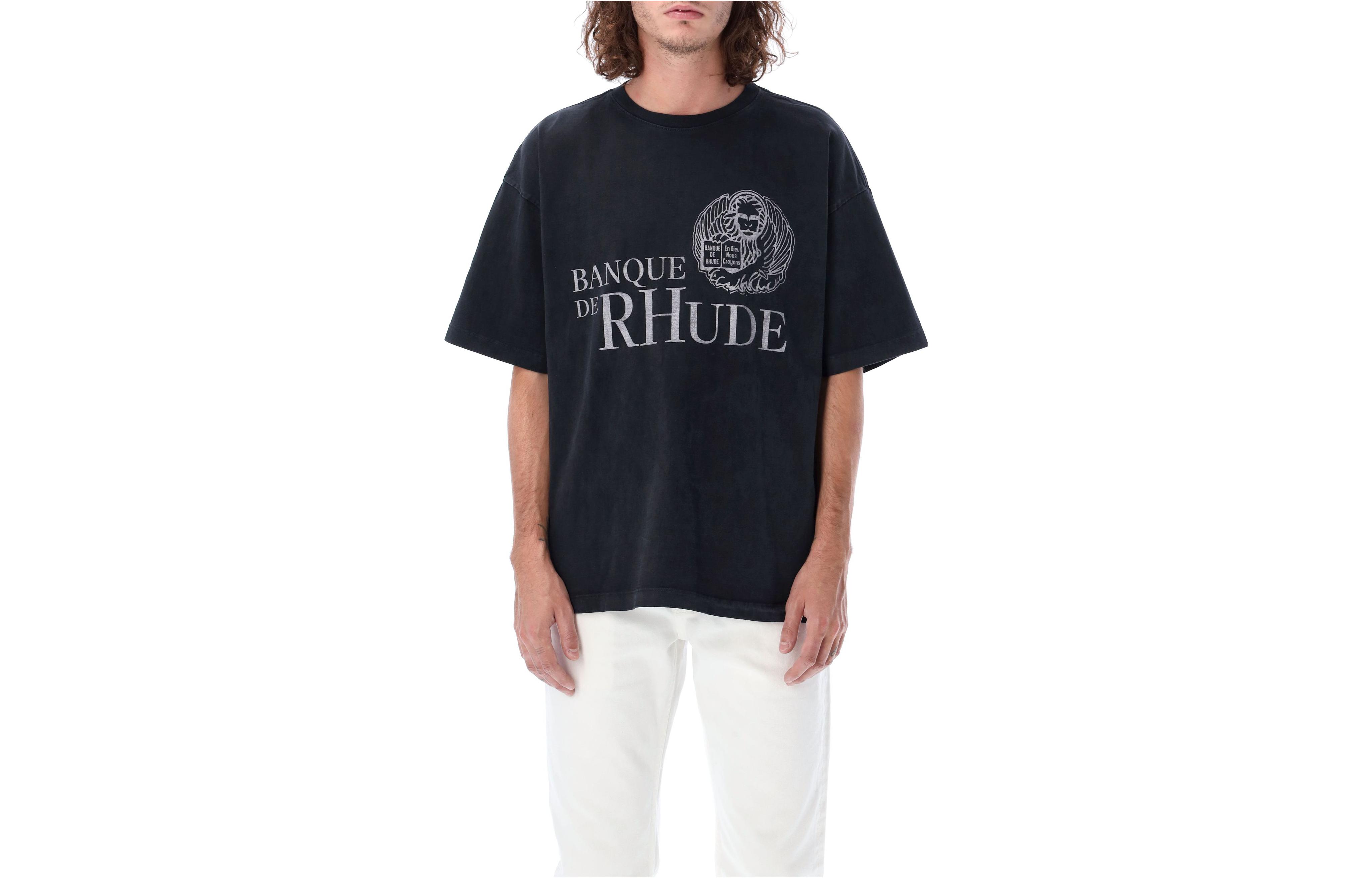 Мужская футболка RHUDE Lettering (белая)