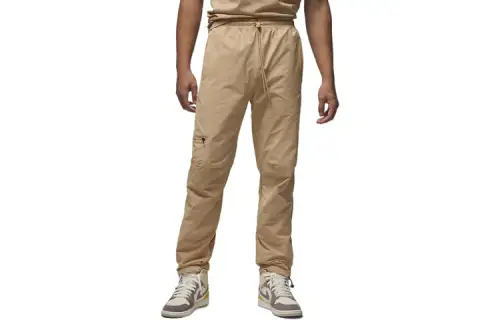 Jordan ESSENTIALS Knitted Sweatpants Men's Apricot Moderate Straight Fit Pants