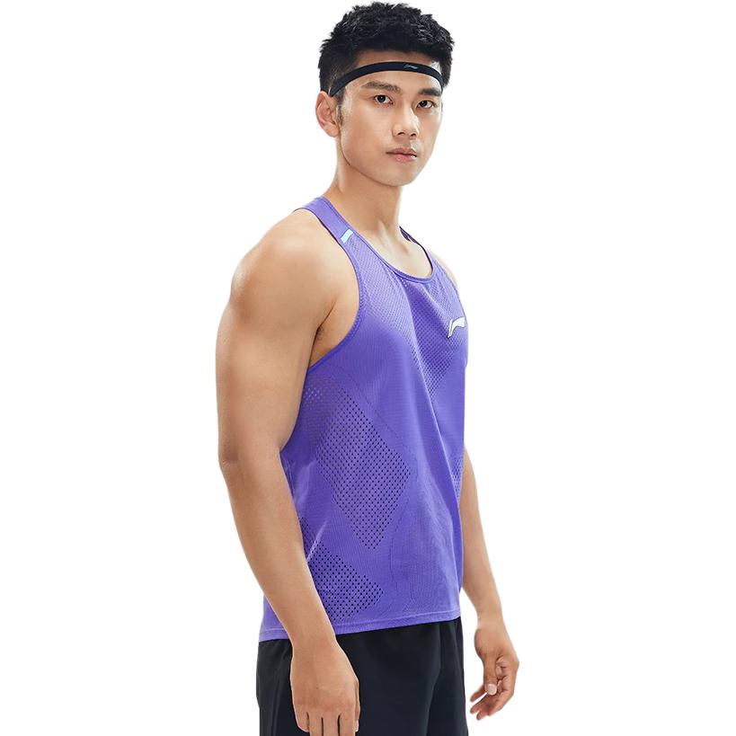 Li Ning Running Collection Running Tank Top Men’s Fluorescent Purple