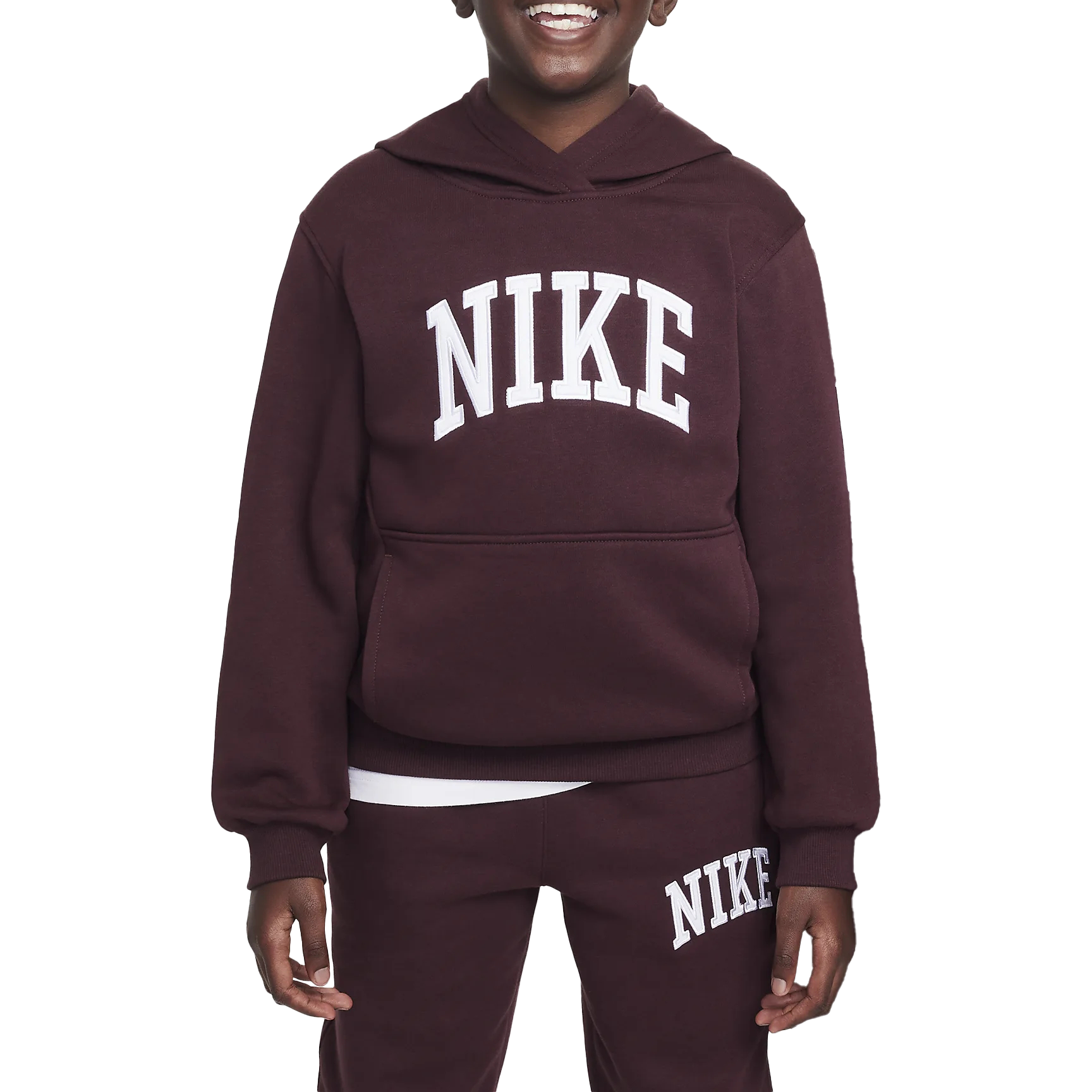 Худи Nike Sportswear Club (бордово-белое)