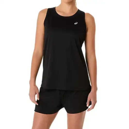 Asics SILVER TANK T Shirt Women's High Performance Black