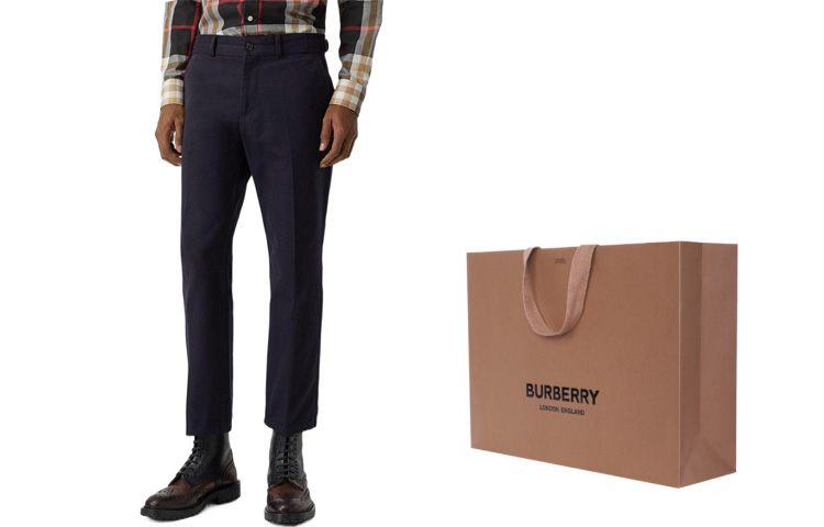 Мужские штаны Burberry (синяя) — фото 7