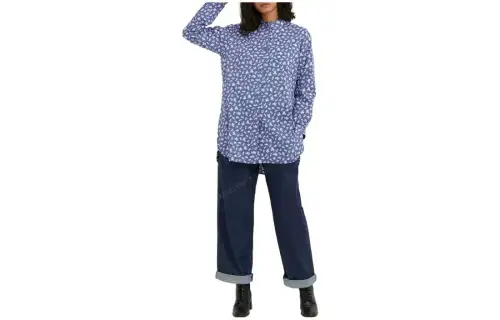 UNIQLO X IDLF Shirts Women's Sky Blue Pointed Collar Moderate Other