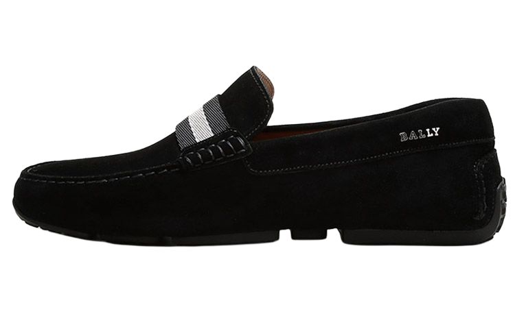 BALLY Барре нескользящие цветок принт Подошвы лоферы мужской стиль черный