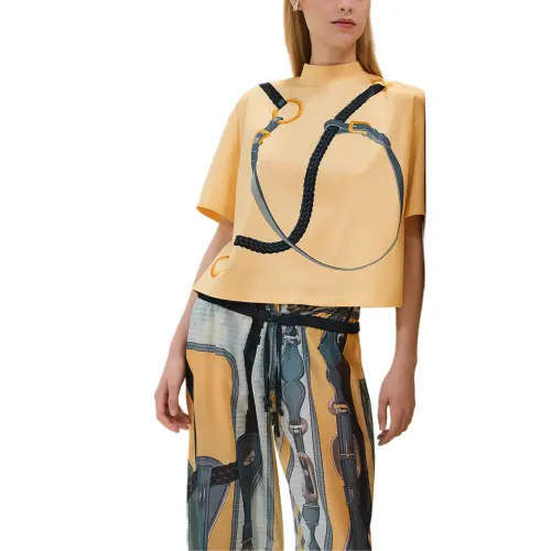 HERMES Regular T Shirt Women's Yellow