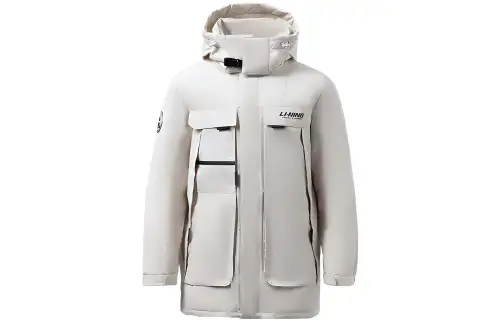 Li Ning Training Series Down Jacket Men's Cloud Rain Gray