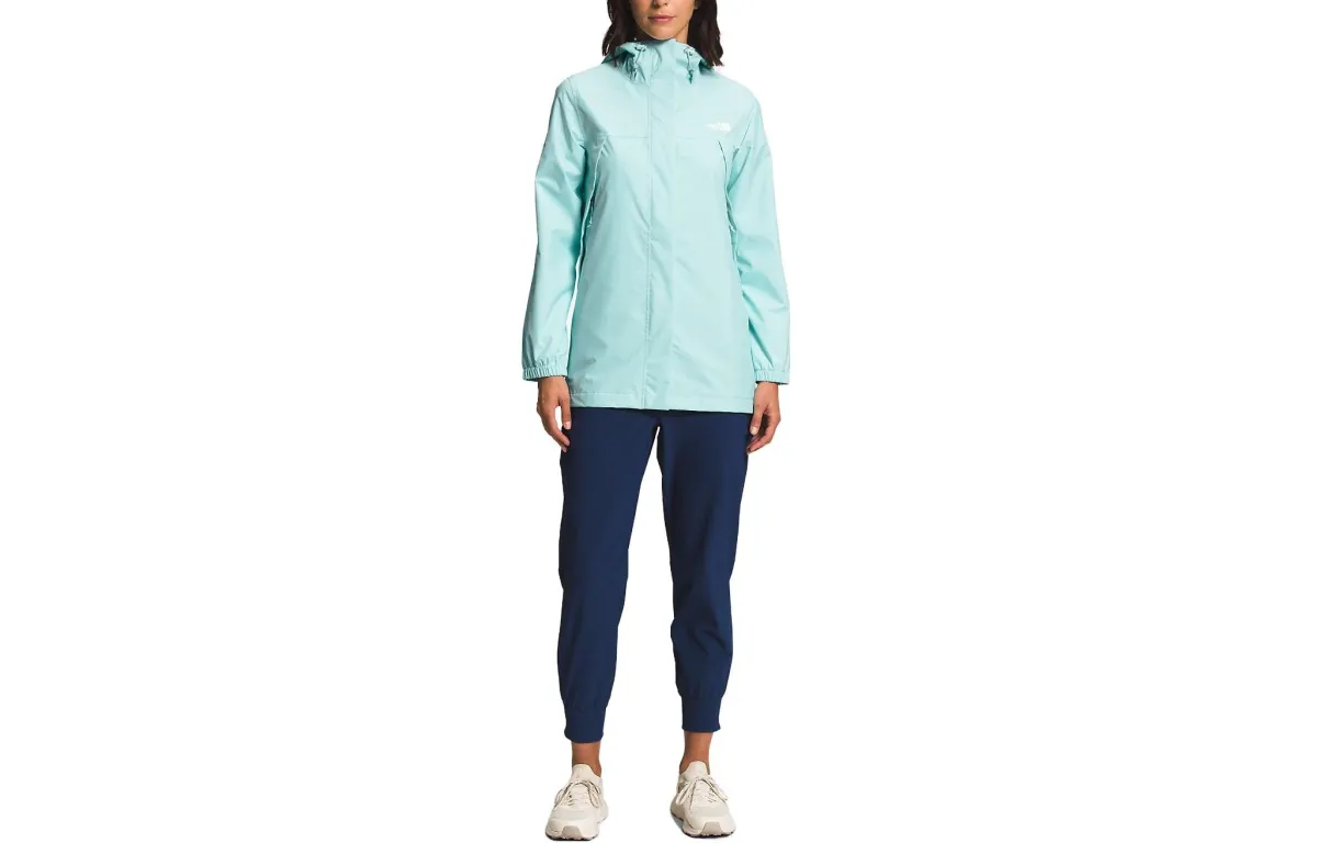 THE NORTH FACE Parka Coats Women's Light Blue Hooded Moderate