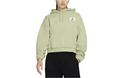 Jordan Sweatshirts Women's Light Green Hooded Moderate Other
