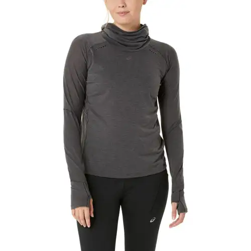Asics Metarun WINTER LS Sweatshirt Women's Gray Black